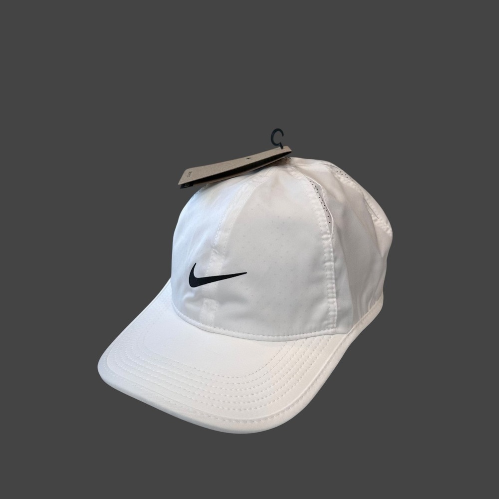 Nike Club Cap Adult Unisex M/L White Dri-FIT Training Adjustable Hat FB5682-100